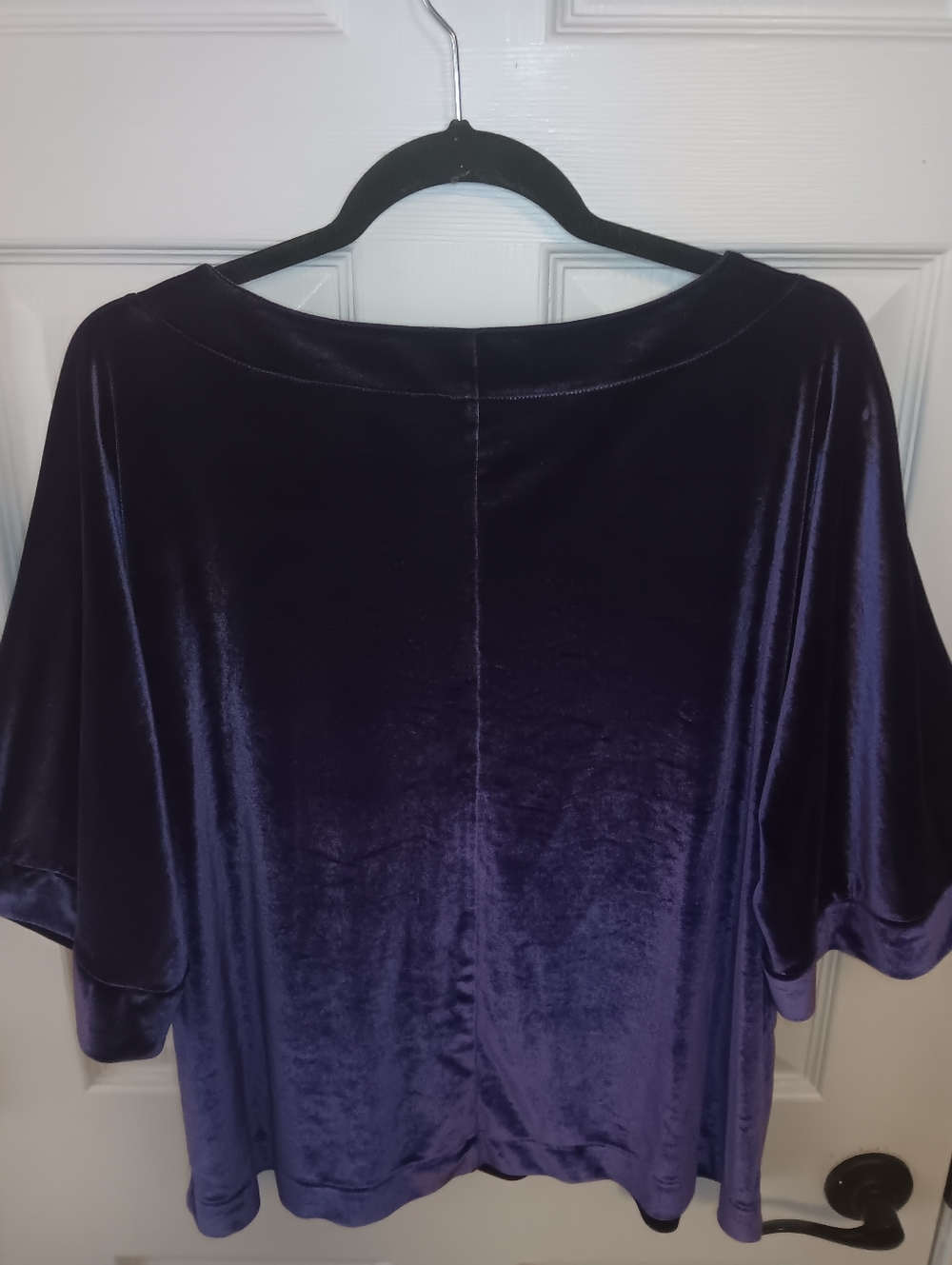 Liz Claiborne Women's Boatneck Velour Top Shirt - Picture 4 of 8